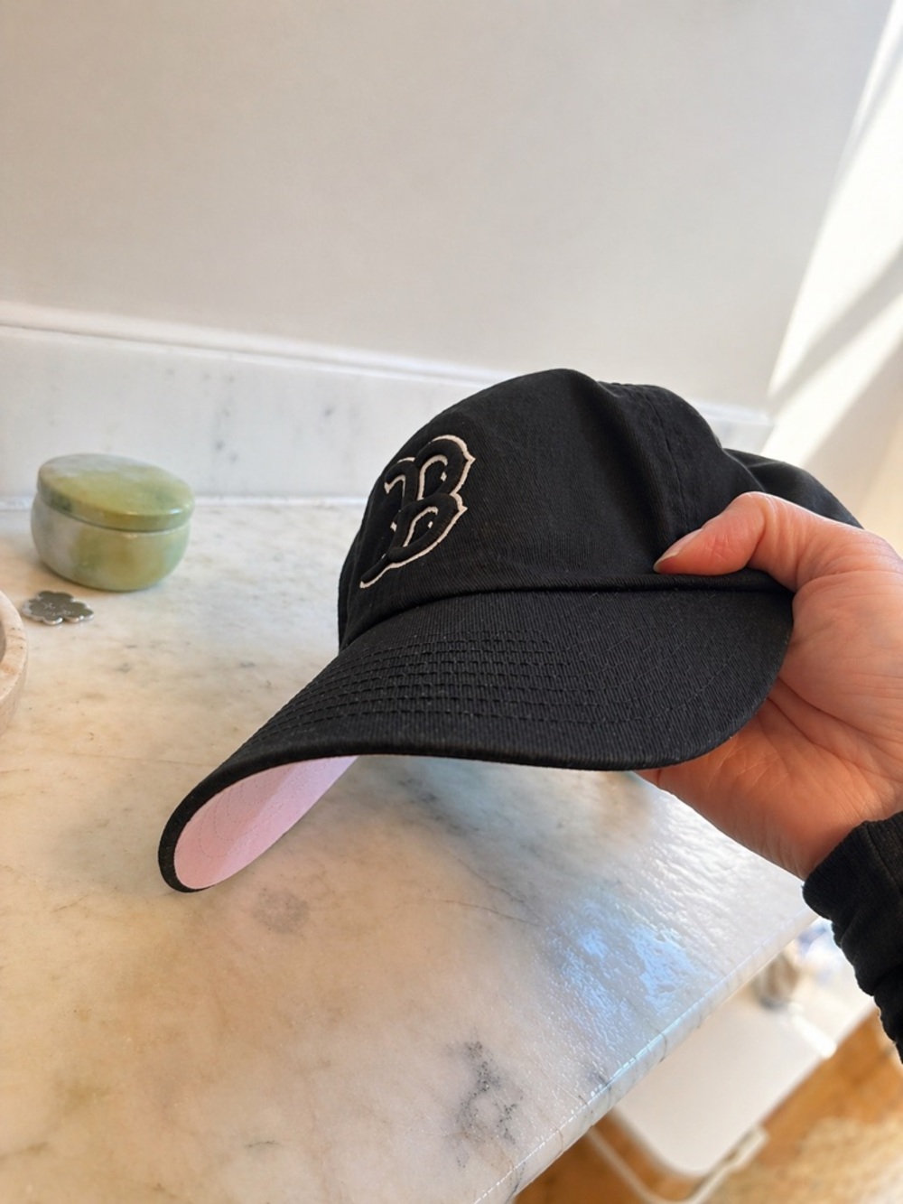 Boston Red Sox ’47 Brand cap (pink under visor)